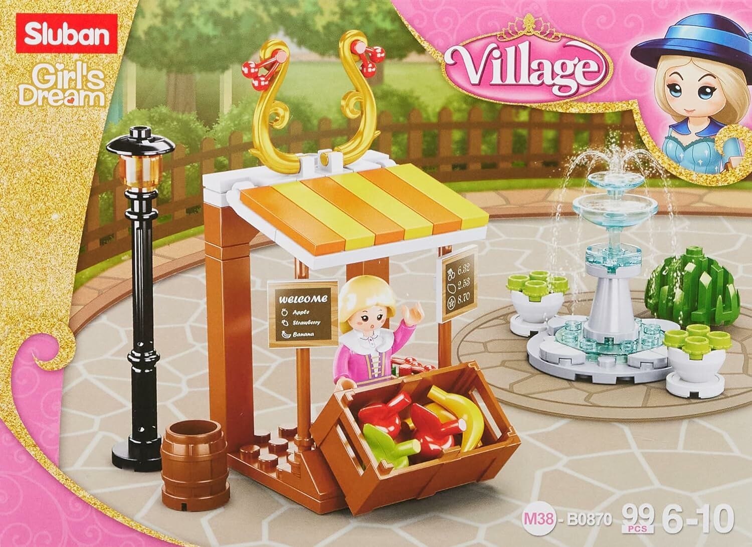 Sluban Girl's Dream Village Supermarket