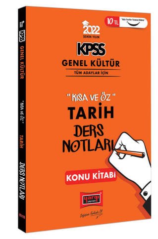 Yargı Yayınları 2022 KPSS Genel Kültür Kısa ve Öz Tarih Ders Notları Konu Kitabı