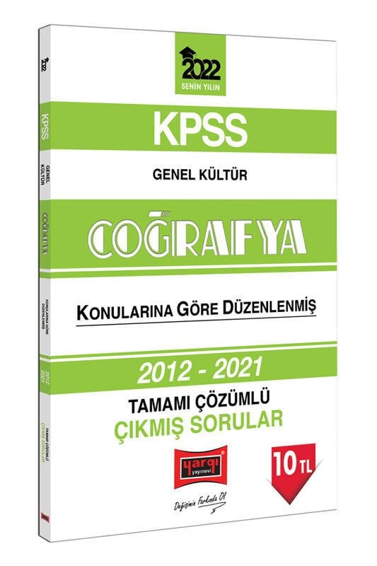 Yargı Yayınları 2022 KPSS Genel Kültür Coğrafya Tamamı Çözümlü Çıkmış Sorular