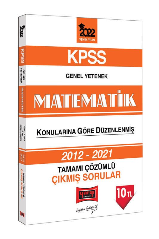 Yargı Yayınları 2022 KPSS Genel Yetenek Matematik Tamamı Çözümlü Çıkmış Sorular