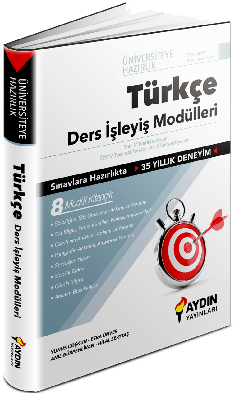 Aydın Yayınları TYT Türkçe Ders İşleyiş Modülleri