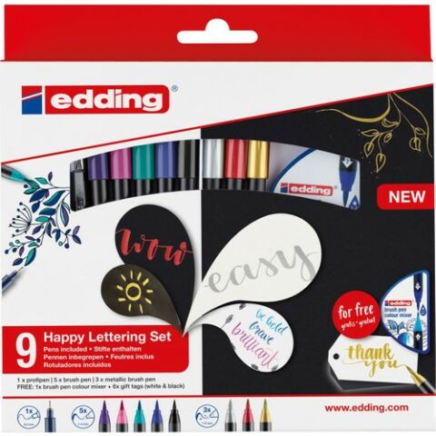 Edding Happy Başlangıç Yazı Seti 9'lu