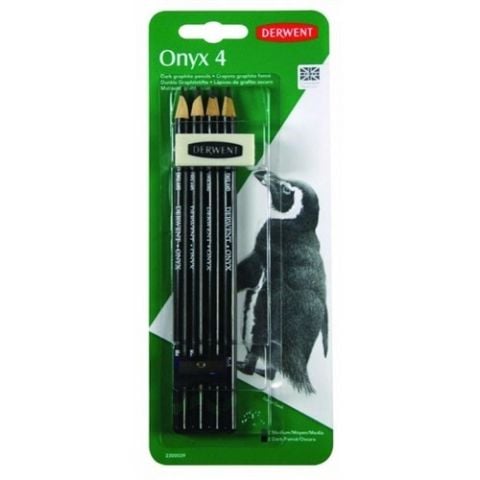 Derwent Onyx  Koyu Grafit Kalem Seti 4'lü