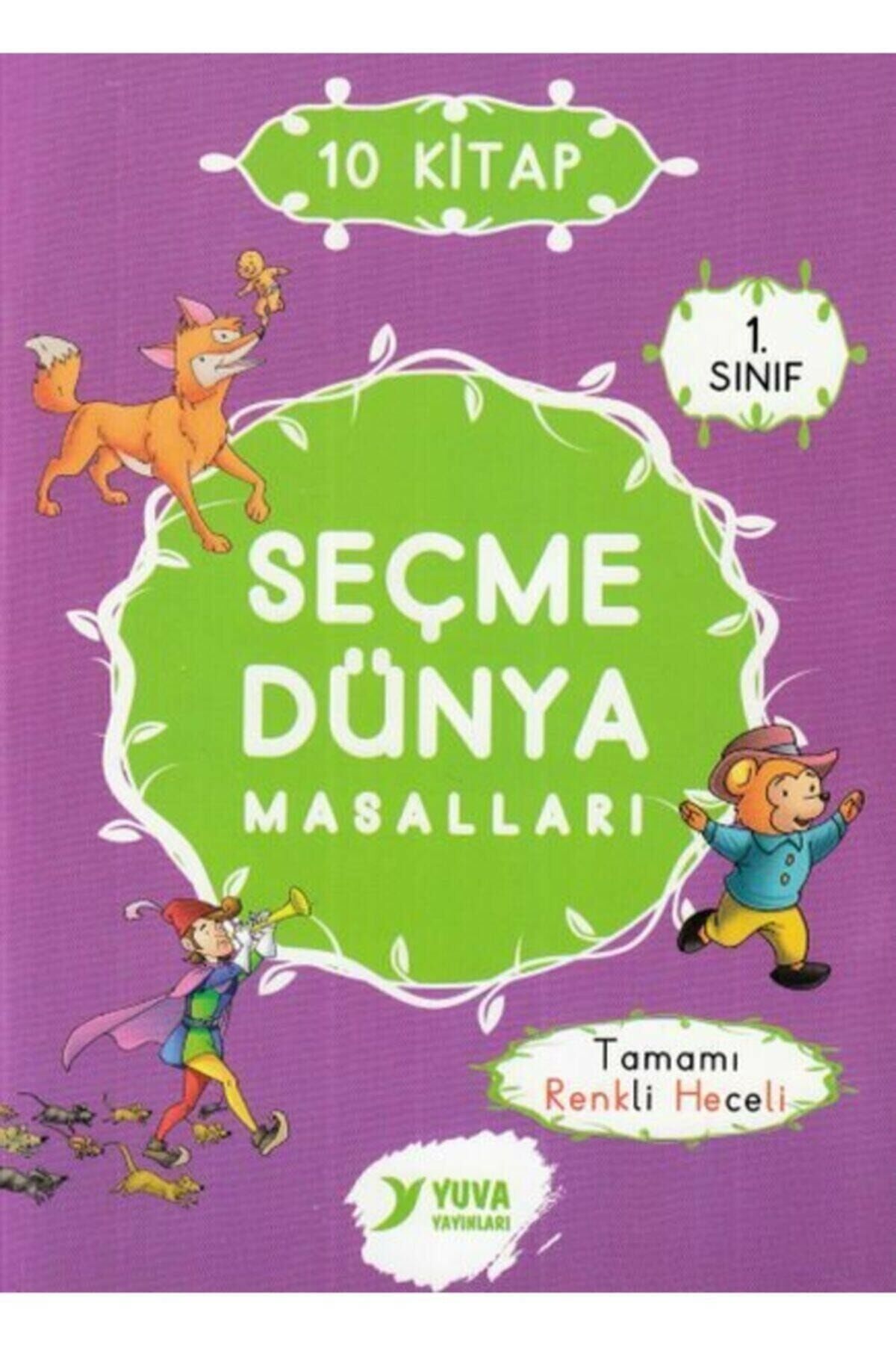 Seçme Dünya Masalları 1. Sınıf Renkli Heceli Düz Yazı 10 Kitap